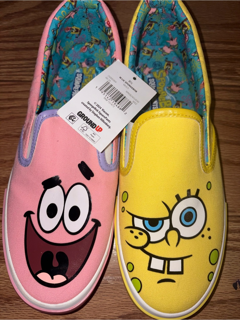 SpongeBob & Patrick women’s  Slip-On One Pieces - Pink & Yellow